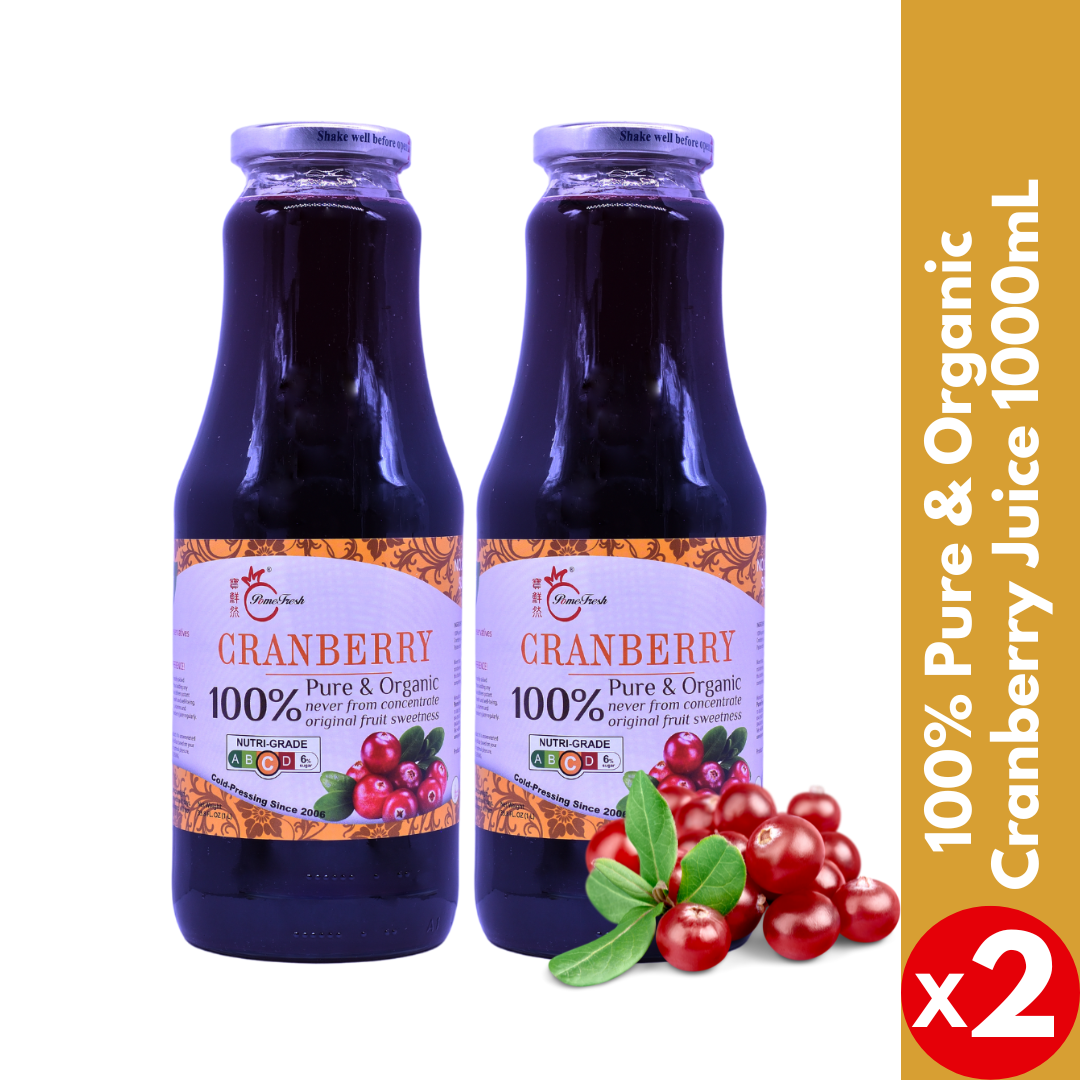 Organic Cranberry Juice 750Ml Pure, Cold-Pressed, No Added Sugar