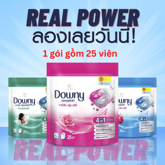Viên Giặt Xả Downy Gel Ball Thái Lan Tiện Lợi (Gói gồm 25 viên)