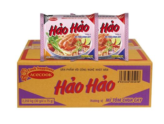 MÌ HẢO HẢO TÔM CHUA CAY THÙNG 30 GÓI