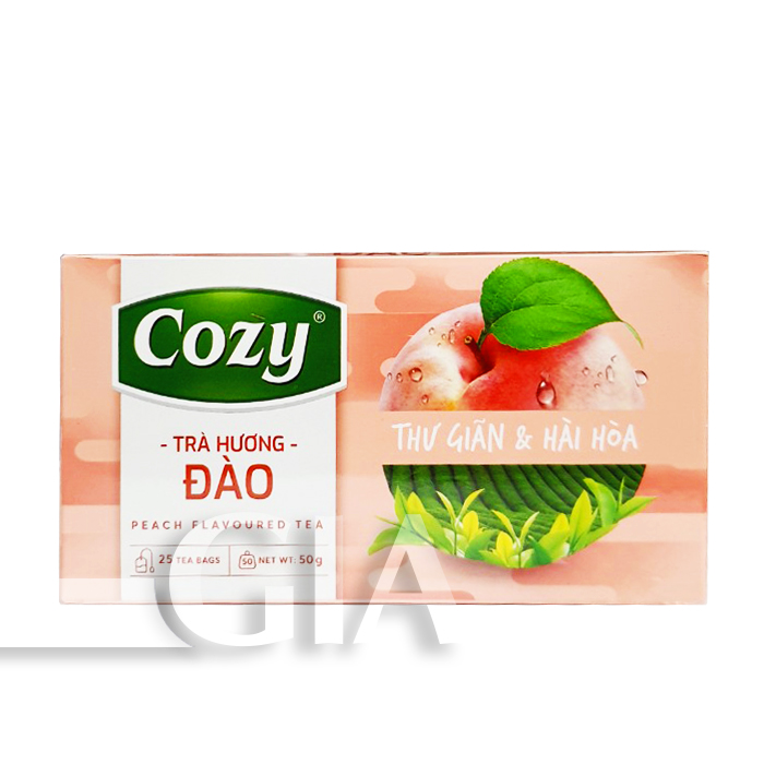 Trà túi lọc cozy hương đào 50G