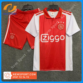 Quần Áo Đá Banh CLB AJAX Màu Đỏ Sân Nhà 2022- Áo Bóng Đá Ajax Sân Nhà Mới 2022