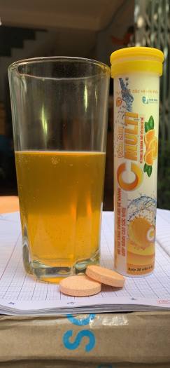 Viên sủi Vitamin C Multi Plus (tuýp vị Cam)