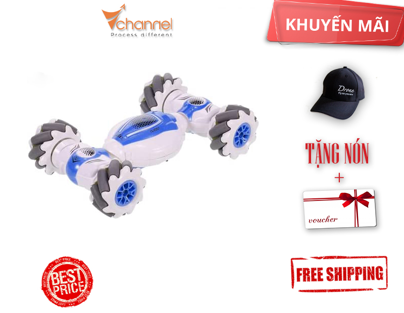 Xe ô tô điều khiển từ xa s-012 rc stunt car blue