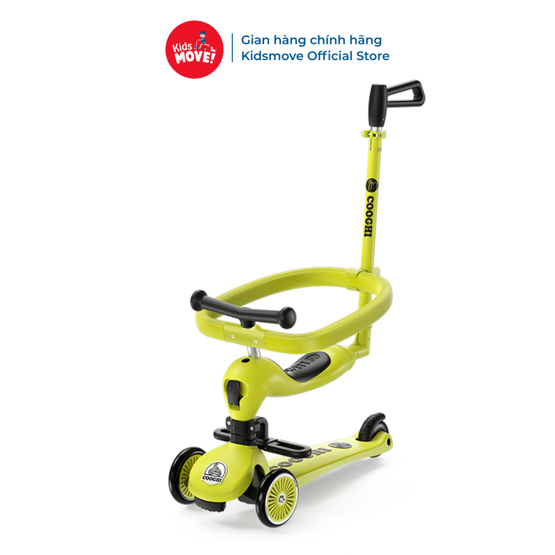 Xe trượt scooter 4 in 1 COOGHI Velo Kids V4 cho bé từ 8 tháng - 6 tuổi