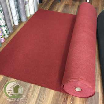 Thảm nỉ trải sàn màu đỏ đô - 1m2