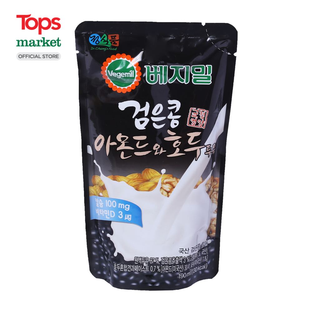 Sữa Đậu Đen, Óc Chó Và Hạnh Nhân Vegemil 190Ml - Siêu Thị Tops Market