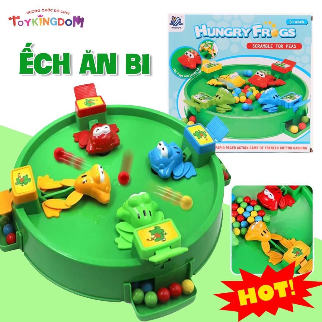 Đồ chơi ếch ăn bi Hungry Frogs - Đồ chơi ếch ăn bi siêu vui nhộn - Trò chơi tương tác gia đình
