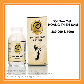 Bột Thảo Dược Rửa Mặt Hoàng Thiên Sâm - Sạch Sâu, Rút Ngắn Thời Gian Tái Tạo