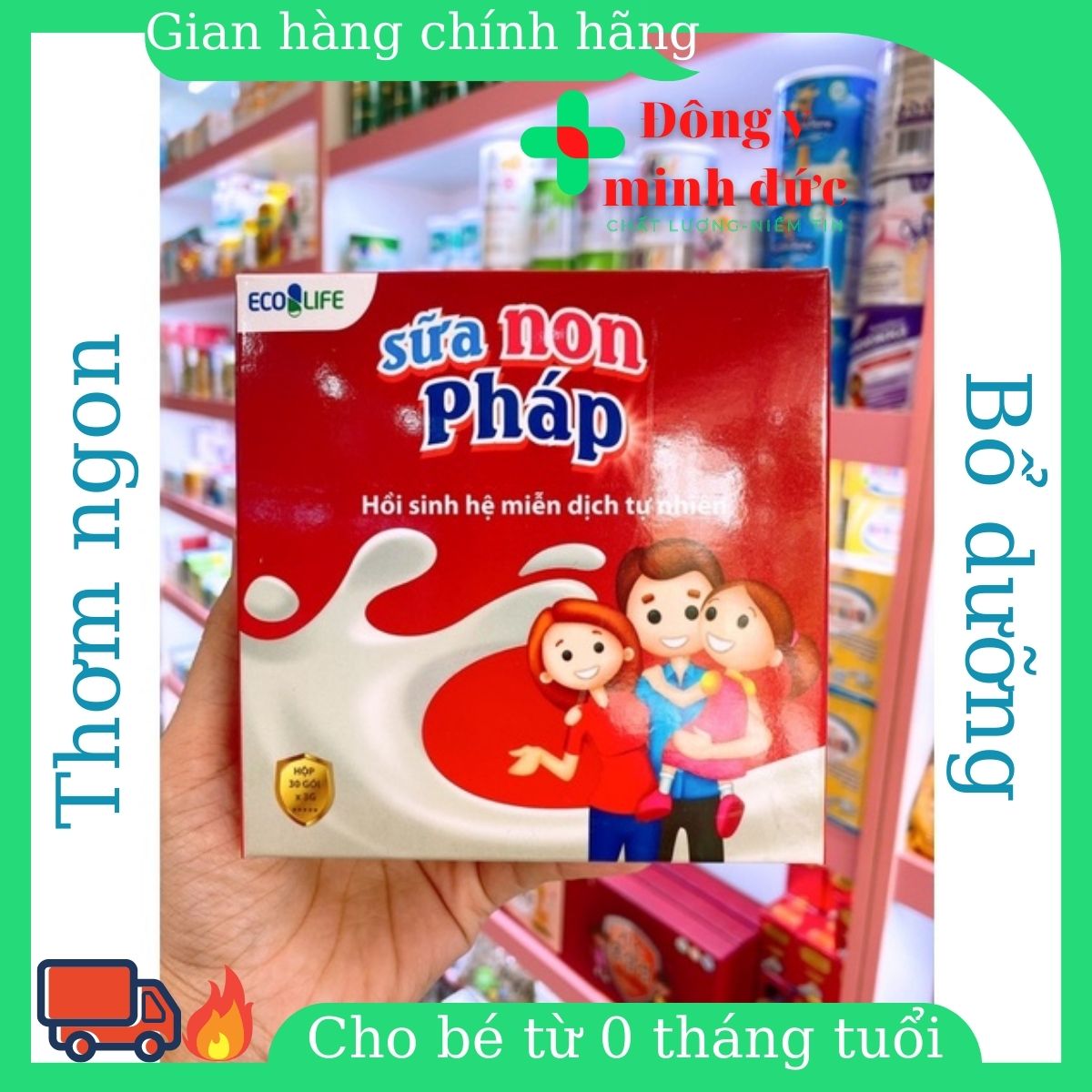 [HCM]Sữa non Pháp Ecolipe - Cải thiện ăn uống cho trẻ nhỏvị thơm ngondễ sử dụng