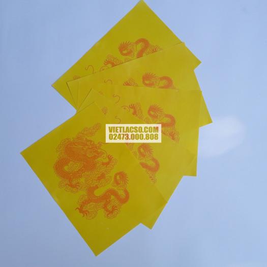 Giấy In Sớ Việt Lạc rồng RCD a4 1000D60 nền vàng