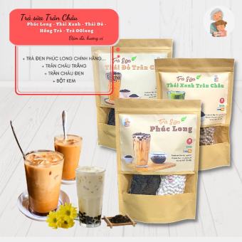 Set Nguyên Liệu Pha Trà Sữa Phúc Long, Hồng Trà, OOLong (12-15 Ly)
