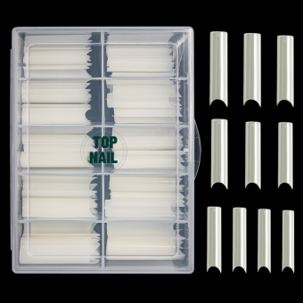 Móng Típ vuông nối fom dài , Móng tay giả fom vuông nối dài hộp 240 móng