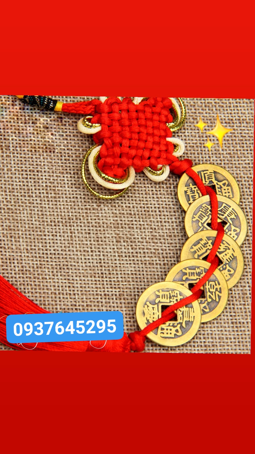 Xâu tiền ngũ đế phong thủy cầu tài lộc, may mắn, bình an