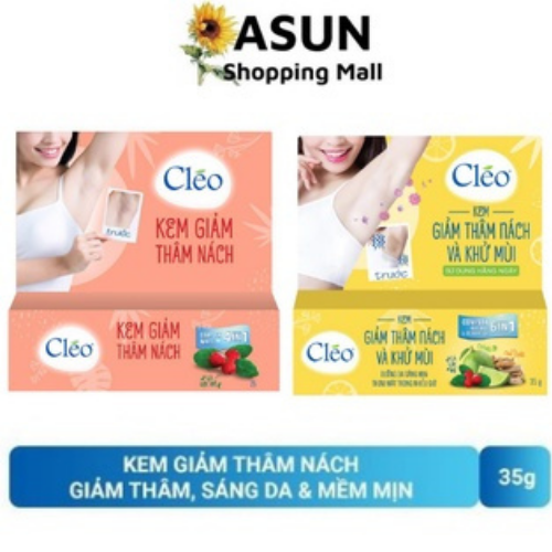Kem giảm thâm nách và khử mùi cléo giúp sáng da, mềm mịn, thơm mát 35g