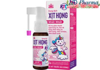 Dung dịch xịt họng Nhất Nhất Trẻ em. Xịt họng  thảo dược
