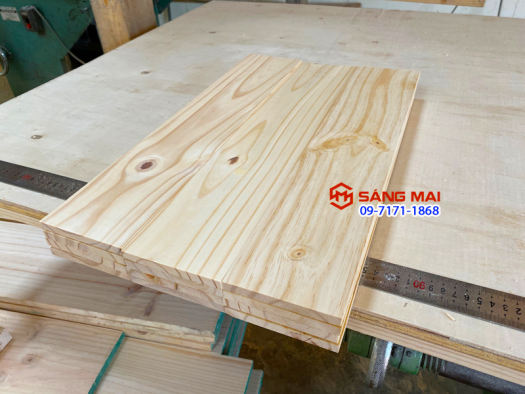 Tấm gỗ thông dày 1cm x mặt rộng 10cm x dài 50cm + láng mịn 4 mặt