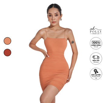 Oh Polly - Đầm nữ dự tiệc 2 dây hở lưng cúp ngực sexy