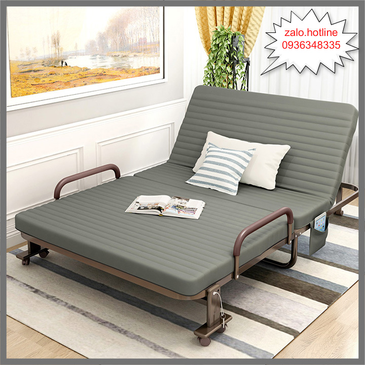 Giường Sofa  Gấp Gọn Phong Cách Hàn Quốc - Sofa Giường Đa Năng( rộng 1m2 X  dài 1m92)