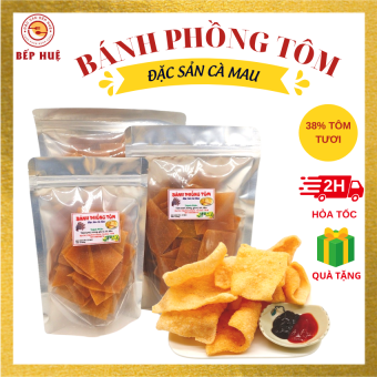 Bánh phồng tôm năm căn cà mau bếp huệ nhiều tôm hơn thơm hơn ngon hơn món ăn vặt cho trẻ nhỏ và người lớn đều thích