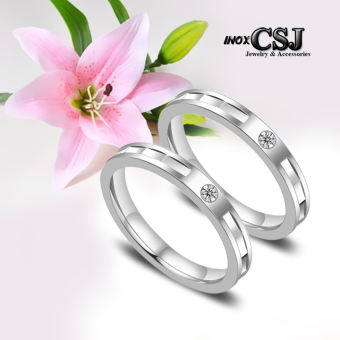 NHẪN CẶP INOX CẮT CẠNH sang trọng - tặng hộp - đẹp, không đen, chuẩn thời trang