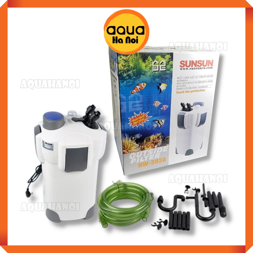 Máy lọc sunsun hw-303a - lọc thùng ngoài làm sạch nước hồ cá cảnh thủy sinh