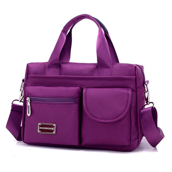 Túi Xách Nữ Vải Dù size 29cm Vải Mềm Nhiều Ngăn Chống Nước Cao Cấp Rẻ Đẹp Túi Vải Bố Đi Chợ Đi Làm D