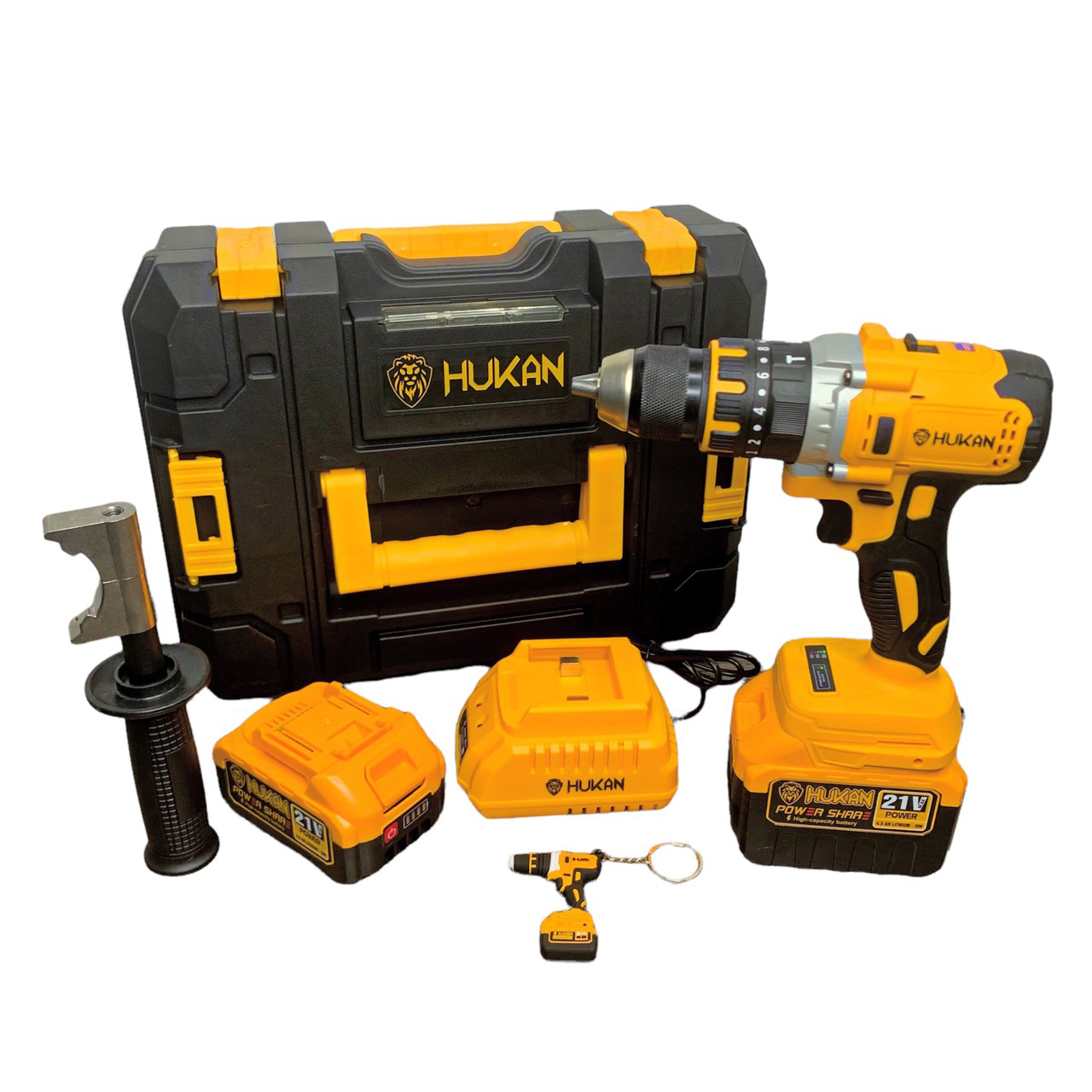 Máy khoan cầm tay chạy pin HUKAN X8 PRO 21V Kèm 01 pin 10 Cell và 01 pin 15 Cell