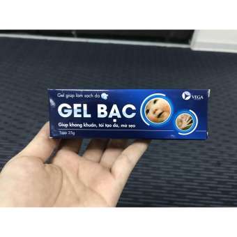 GEL GIÚP LÀM SẠCH DA - VEGA GEL BẠC TUÝP 25G - GIÚP KHÁNG KHUẨN , TÁI TẠO DA, MỜ SẸO