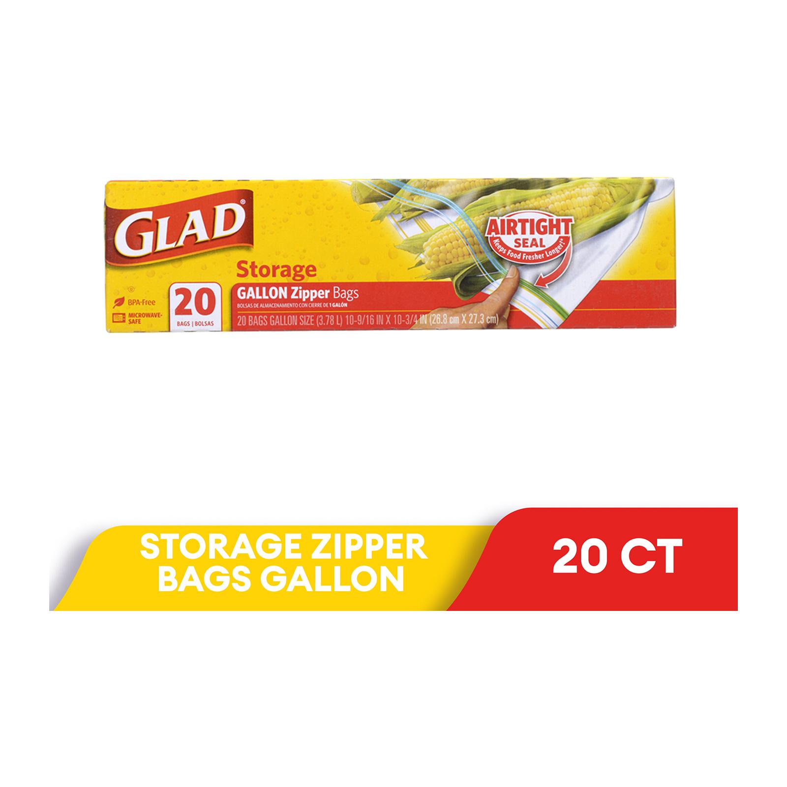 Glad FLEXN SEAL Gallon Freezer Zipper Bags, 28 Count (Pack of 4) - Package  May Vary Gallon Freezer Bags 28 Count (Pack of 4)