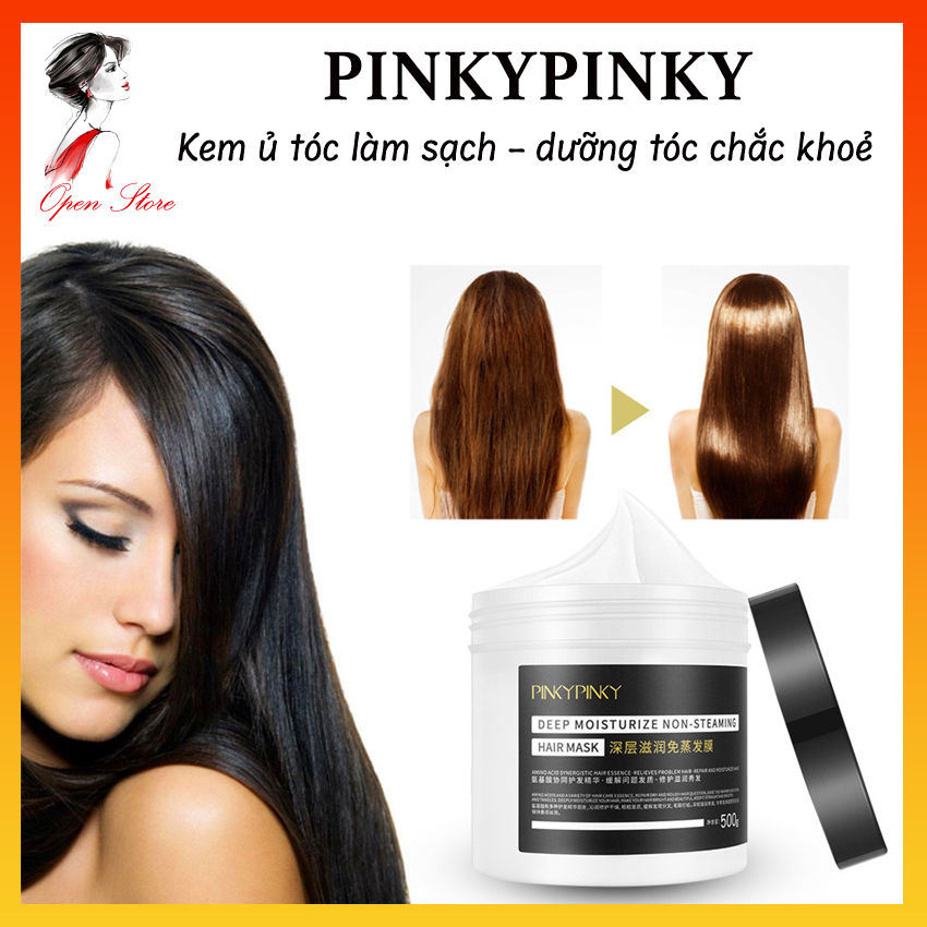 OPEN STORE - Kem Ủ Tóc Phục Hồi Tóc Hư Tổn Pinky, Làm Sạch Tóc, Hết Gàu, Ngứa, Tóc Xơ Rối, Gãy Rụng Chẻ Ngọn, Giúp Tóc Chắc Khoẻ Bóng Mượt