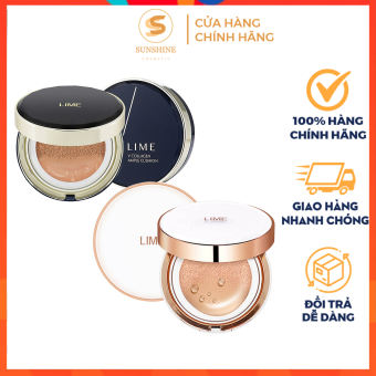 Phấn Nước Cushion Lime Xanh, Trắng ⚡[CHÍNH HÃNG]⚡ Tone 10 20 che phủ hoàn hảo, chống nắng, dưỡng ẩm, chống lão hóa hiệu quả cho da  SPF50+ PA+++ 20g