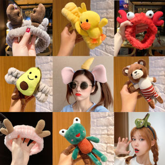 Băng đô cài tóc rửa mặt chống trượt thiết kế dễ thương phong cách Hàn Quốc