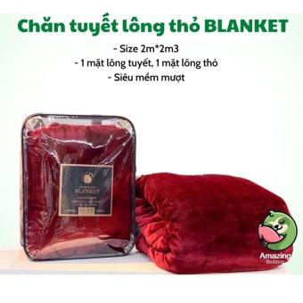 Chăn lông thỏ BlanKet Siêu mềm mịn kích thước 2mx 2,3m💦
