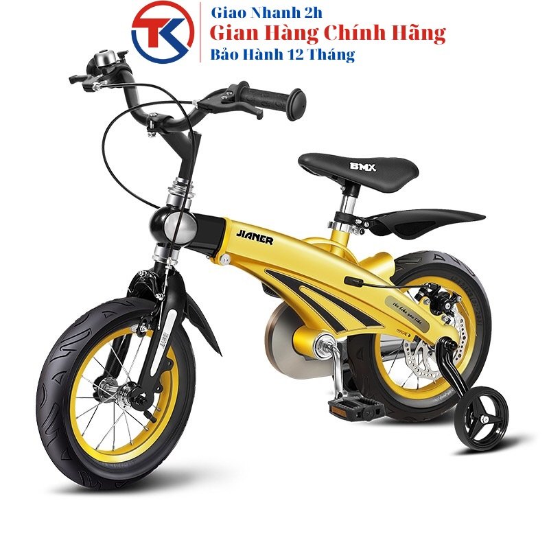 Xe đạp trẻ em jianer s1 khung rút cho bé từ 2 đến 7 tuổi