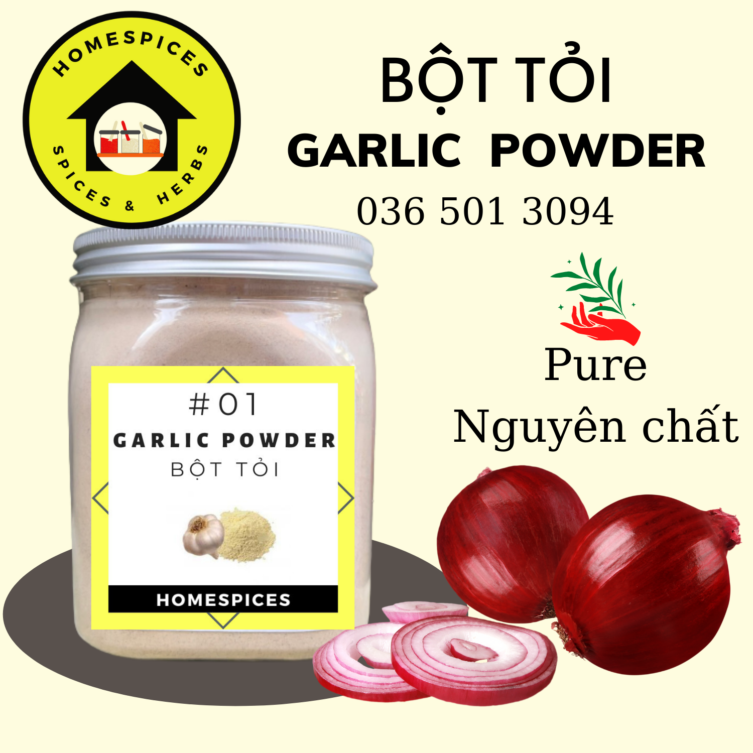 500g bột tỏi nguyên chất siêu sạch  - Pure garlic powder  thích hợp ăn kiêng eat clean healthy meal HOMESPICES gia vị của mọi nhà- Bột tỏi bột hành - Bột tỏi ăn kiêng - Nguyên liệu nấu ăn - gia vị ăn kiêng - Gia vị nấu ăn