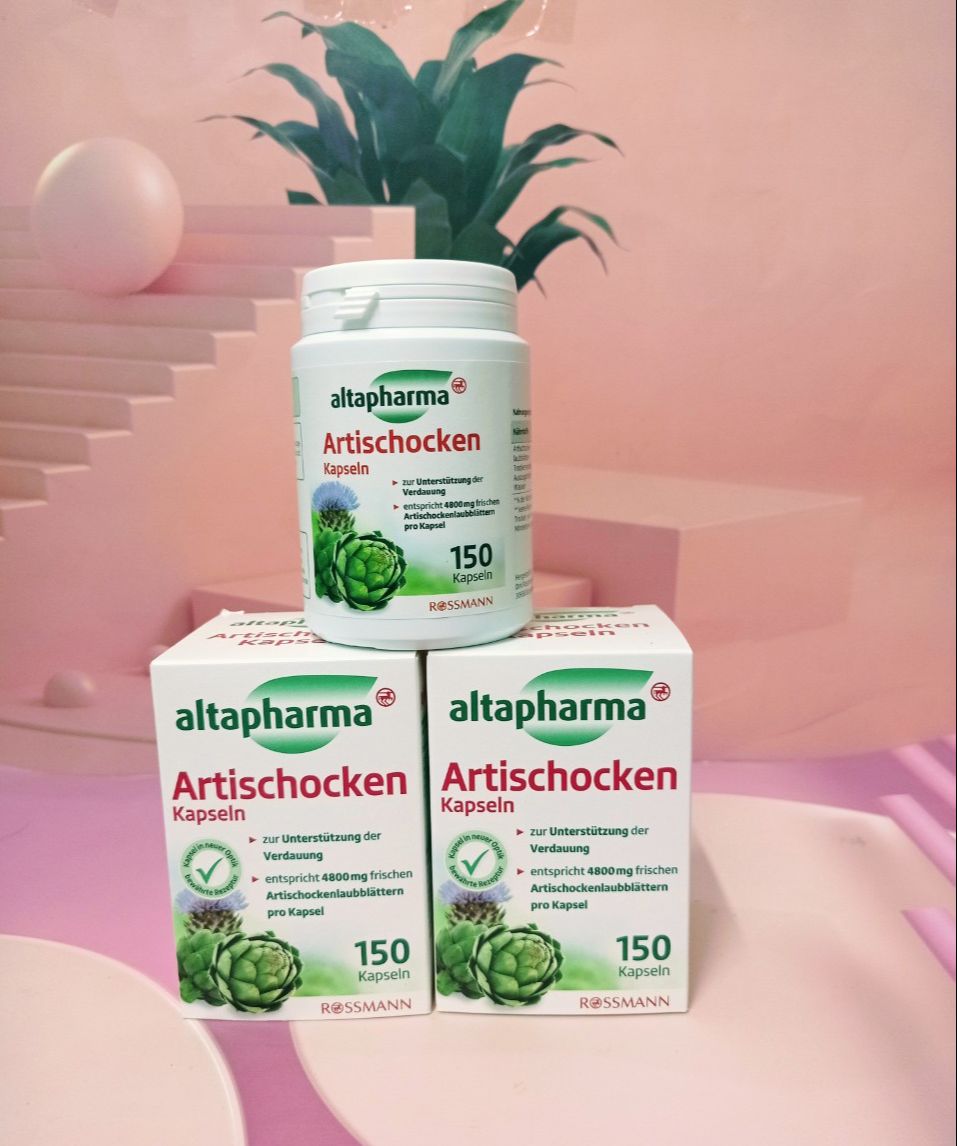 Viên uống mát gan, nhuận mật Altapharma Artischocken, 150 viên hàng Đức