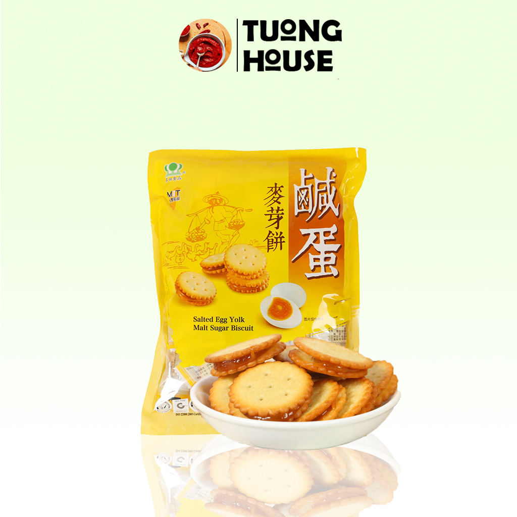 Bánh quy trứng muối dẻo đài loan gói 180gr/500gr thơm ngon