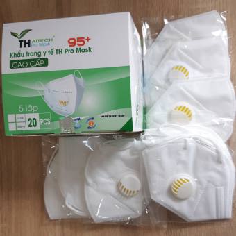 Hộp 20 Khẩu trang N95 Có Van Thở , khẩu trang kháng khuẩn N95 hàng công ty đạt chuẩn FDA