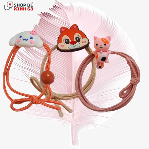 Dây cột tóc cho bé gái hình ngộ nghĩnh