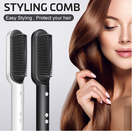 Lược Điện Chải Thẳng Tóc Chuyên Nghiệp Và TiệnMáy duỗi tóc thông dụng