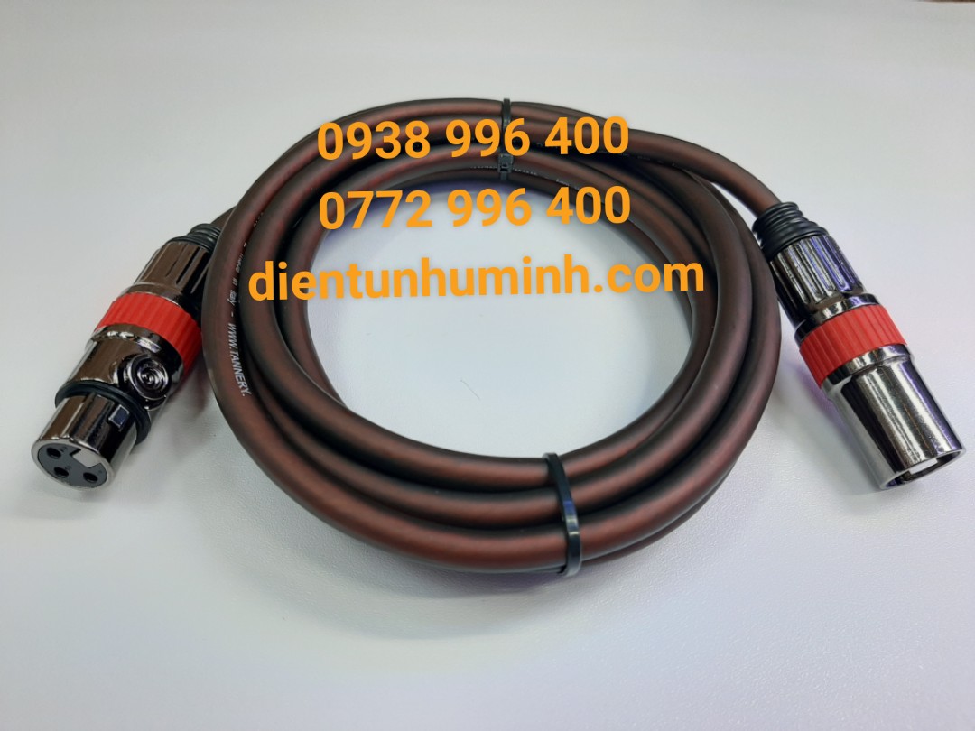 Dây micro cao cấp jack canon 2 đầu cho micro và sound card thu âm 3m
