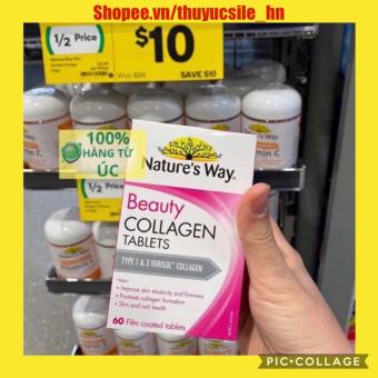 Collagen dạng viên Beauty Collagen Nature's Way của Úc, 60 viên
