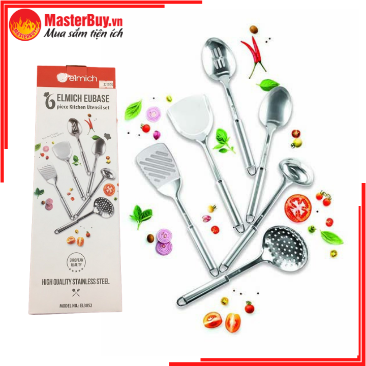Bộ dụng cụ nhà bếp elmich inox 6 món el-3852