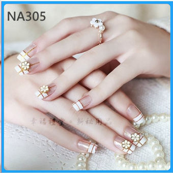 Hộp 24 Móng tay giả , móng giả A65 (Tặng kèm keo dán móng tay)