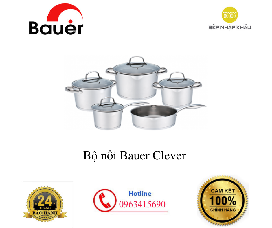 Bộ nồi Bauer Clever - Hàng Chính Hãng
