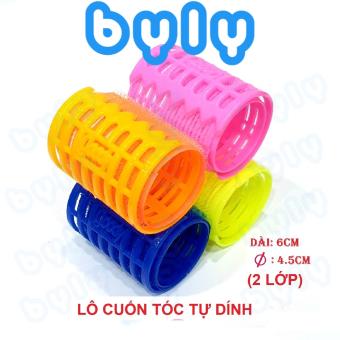 Lô cuốn tự dính uốn tóc tạo kiểu 2 lớp không dùng nhiệt an toàn tiện lợi - ByLy Store