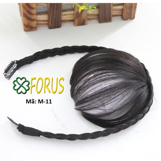 Tóc giả mái băng đô dây kẹp, băng đô tóc mái M11, tóc giả nữ