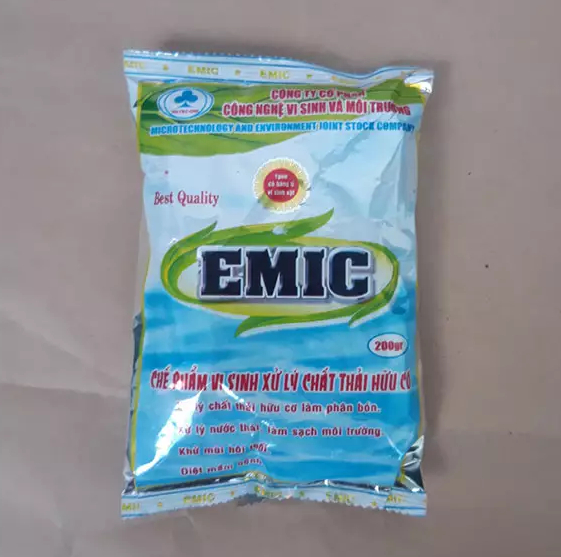 Gói 200gr Chế phẩm vi sinh Emic ủ phân và xử lý chất thải hữu cơ