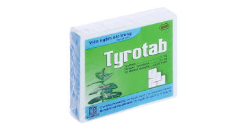 Viên ngậm Tyrotab sát khuẩn, trị viêm họng hộp 24 viên