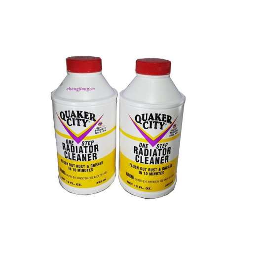 Dung Dịch Súc Két Nước QUAKER CITY RADIATOR CLEANER USA 355ml Bộ dụng cụ chăm sóc ô tô 2Bánh.vn